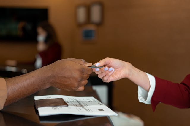 Reception desk